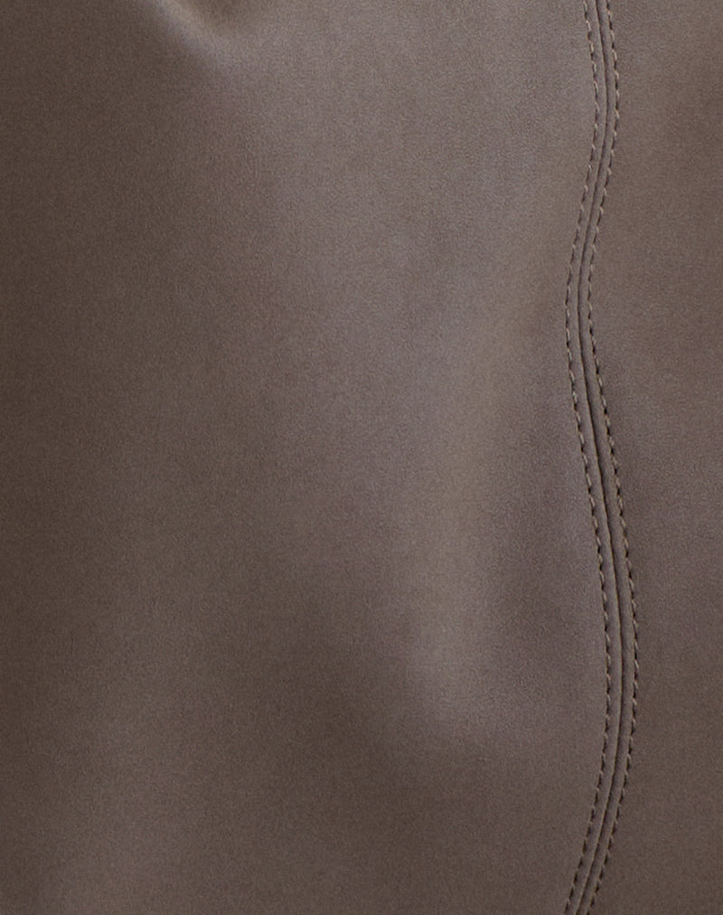 Image of Large Brown Bag with Studs