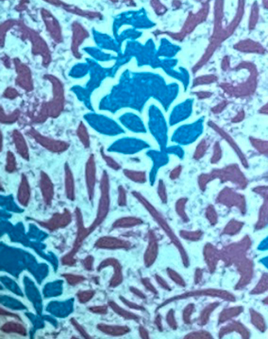 Image of Laufey Bikini Top in Bohemian Botanical Blue