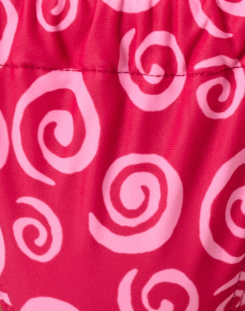 Image of Nakeela Bikini Bottom in Mini Swirl Pink