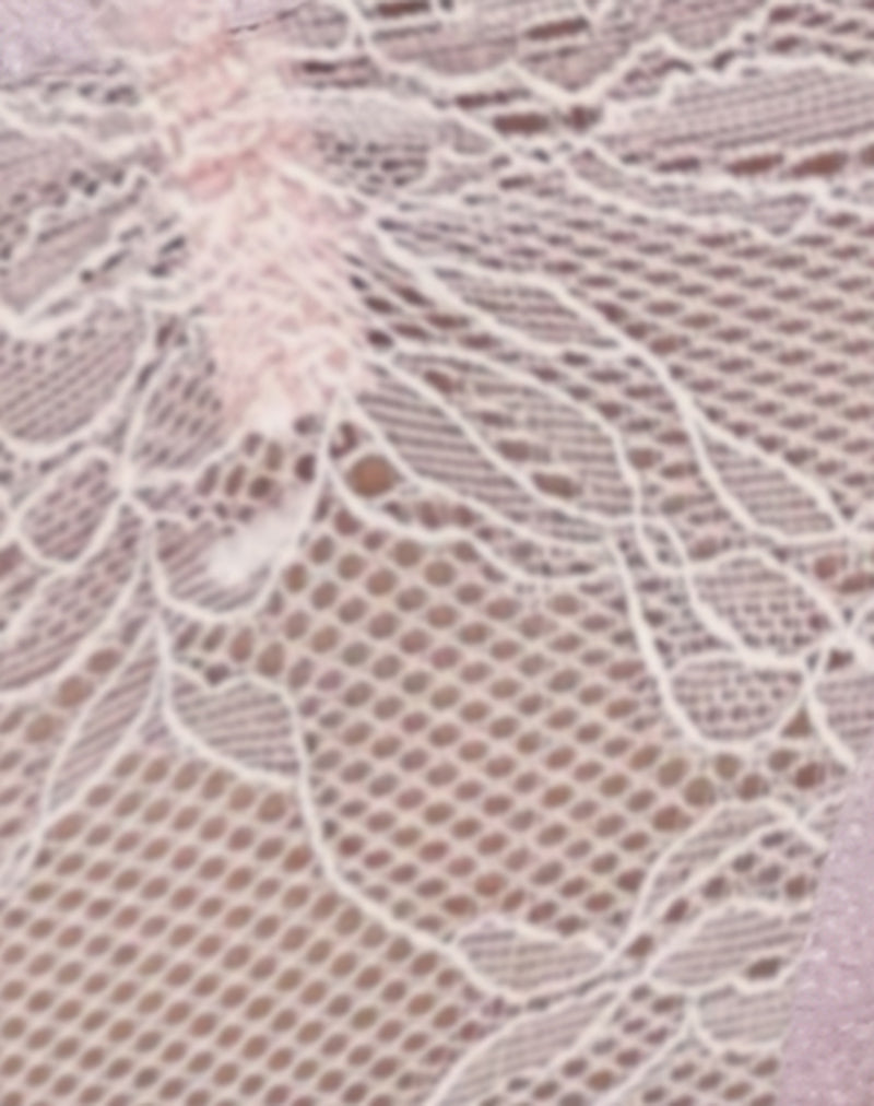 Image of Kukila Brazilian Knicker in Marys Rose Lace Pink