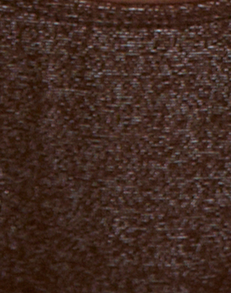 Image of Lentra Bikini Bottom in Shimmer Brown with Spiral and Beads