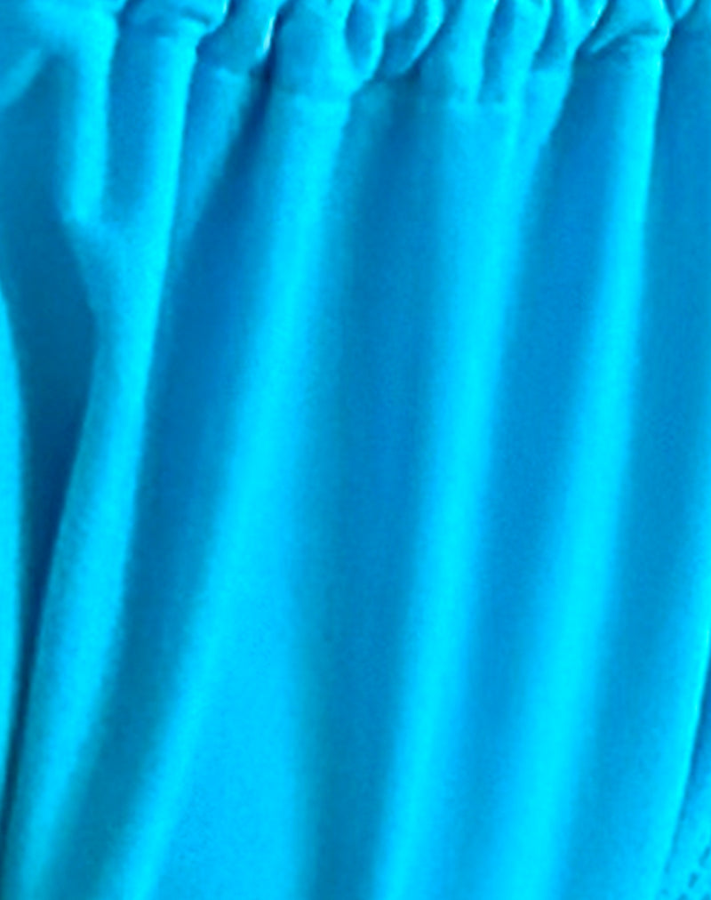 Image of Leyna Bikini Bottom in Azura Blue with Beads