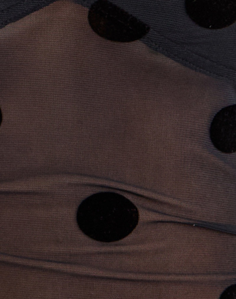 Image of Lihat Top in Big Polka Black