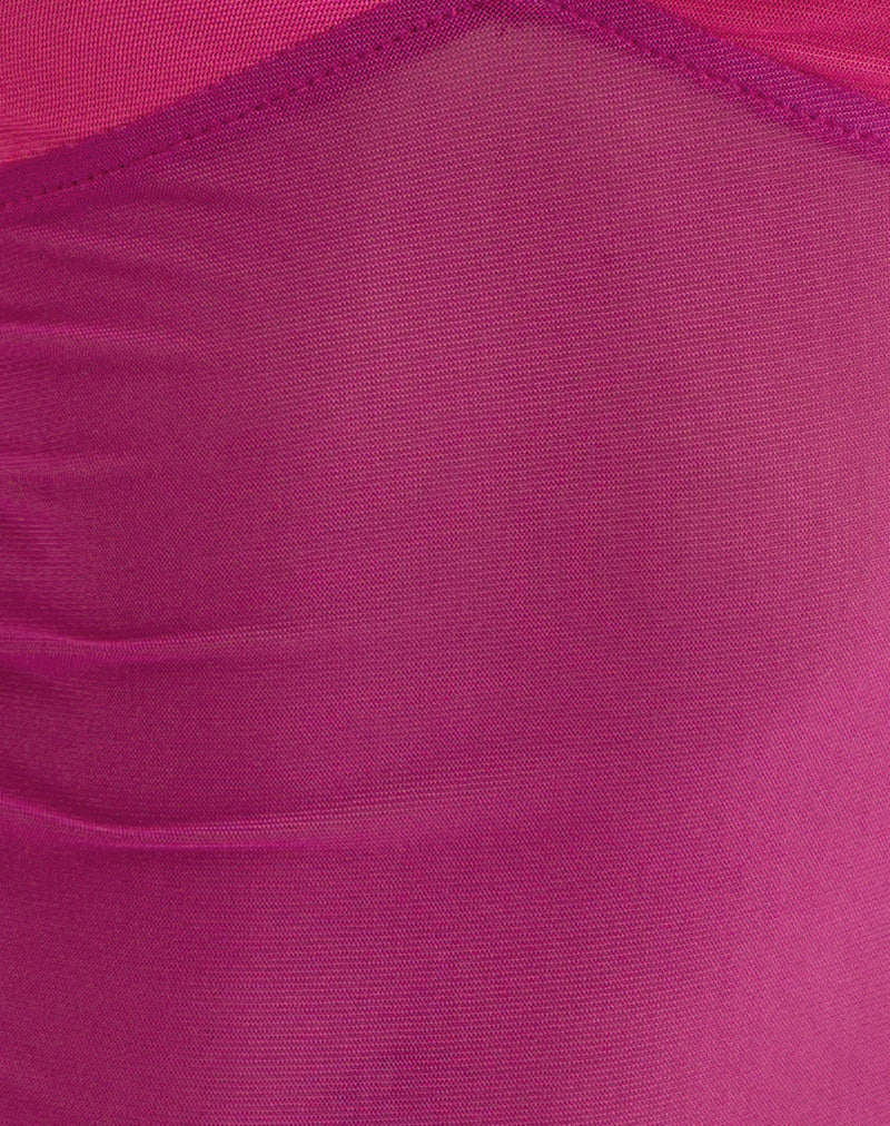 Image of Lihat Top in Pink and Purple