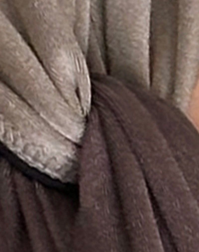 Image of Linda Twist Bikini Top in Latte Espresso