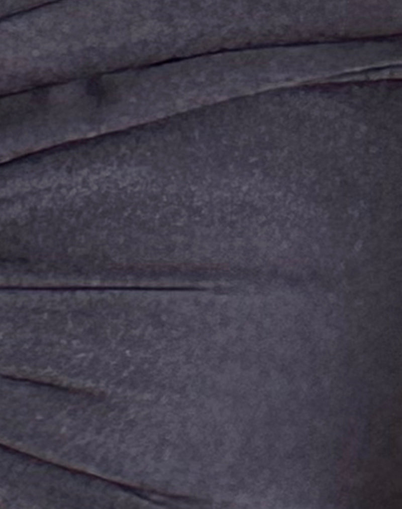 Image of Linda Twist Bikini Top in Dark Grey