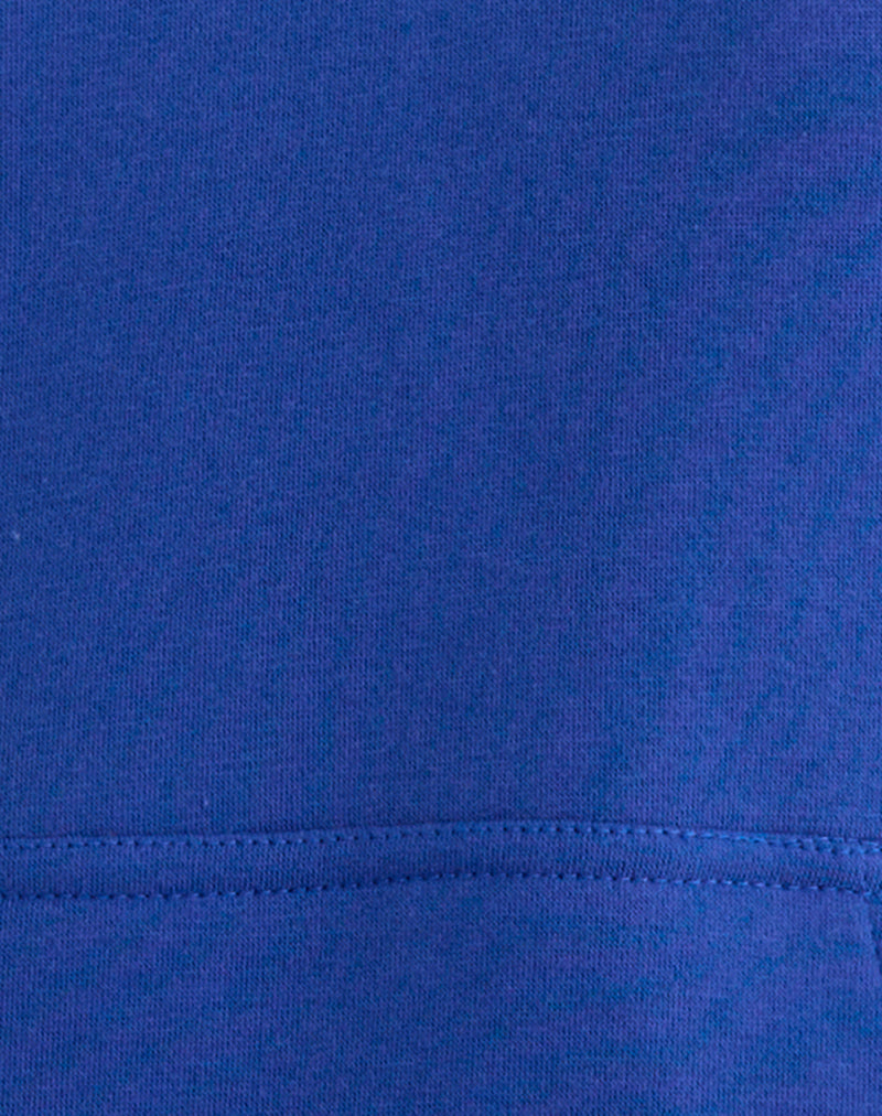 Image of Lingwu Hoodie in Cobalt Blue with Buttermilk Binding