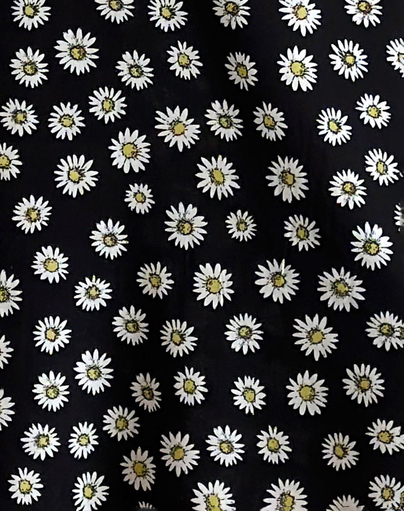 Image of Lisheva Midi Dress in Grunge Daisy Black