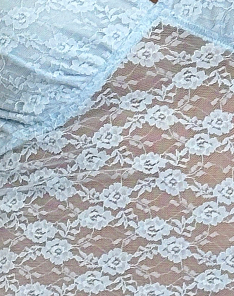 Image of Livra Top in Clover Lace Blue