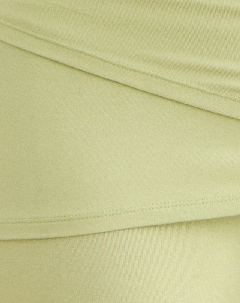 Image of Lolicy Trouser Skirt in Rayon Jersey Pistachio