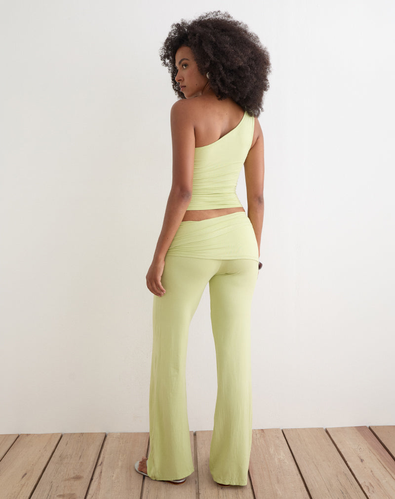 Image of Lolicy Trouser Skirt in Rayon Jersey Pistachio