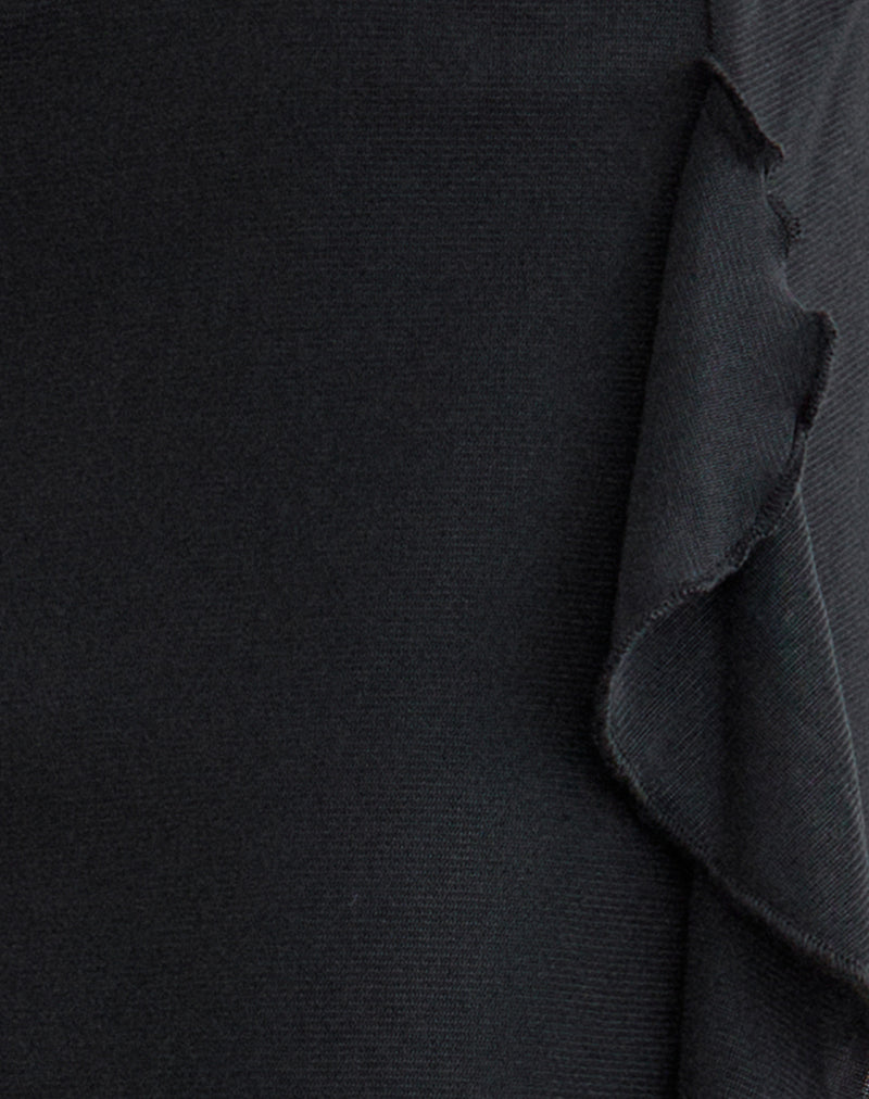 Image of Asiki Midi Skirt in Mesh Black