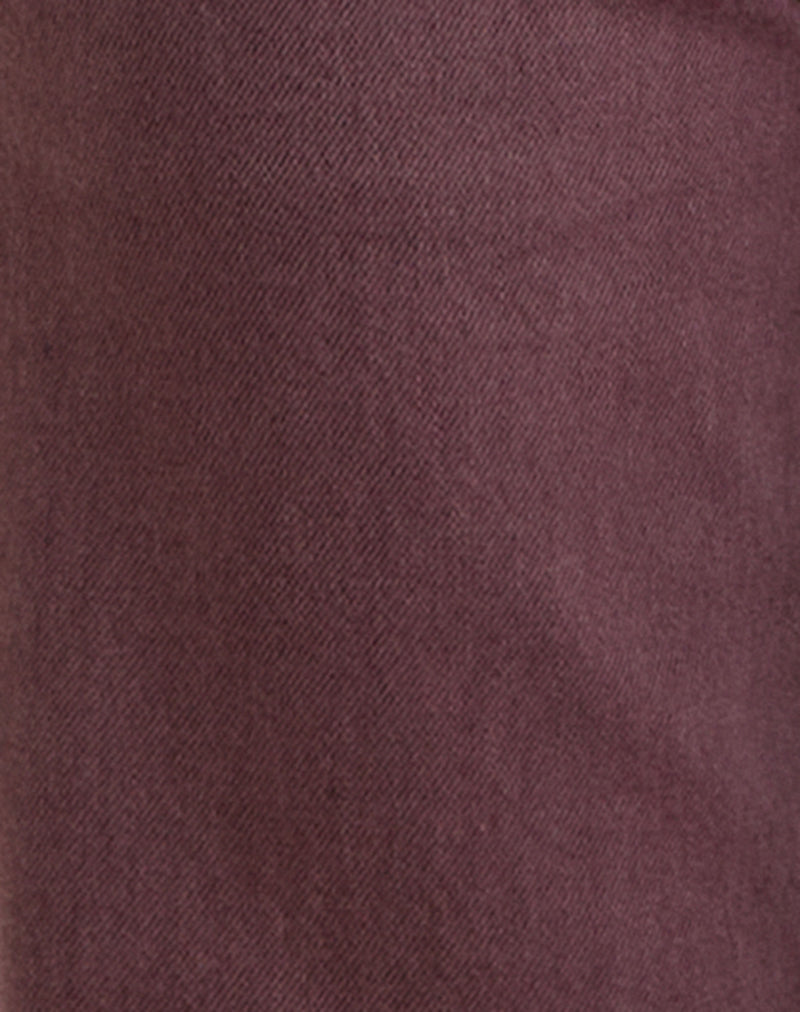 Image of Low Rise Parallel Jeans in Burgundy