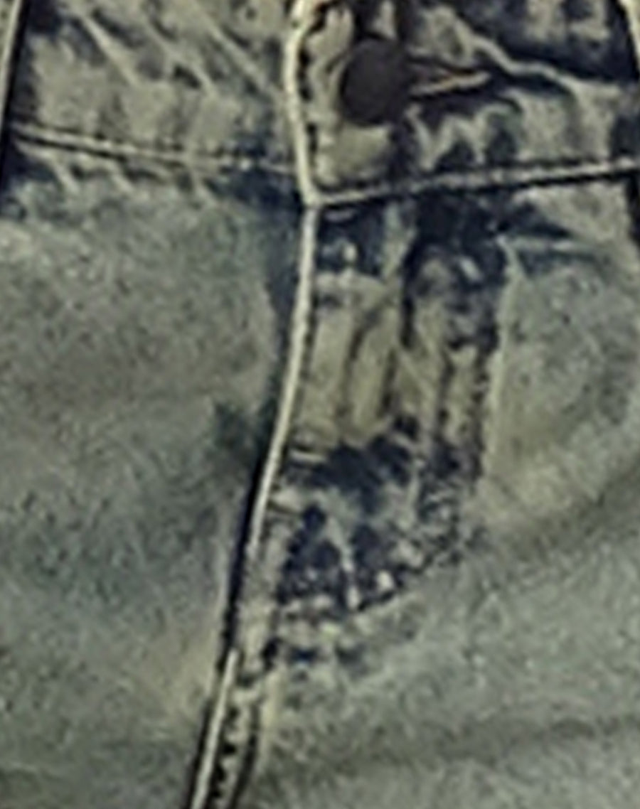 Image of Low Rise Parallel Jeans in Sandy Blue Acid