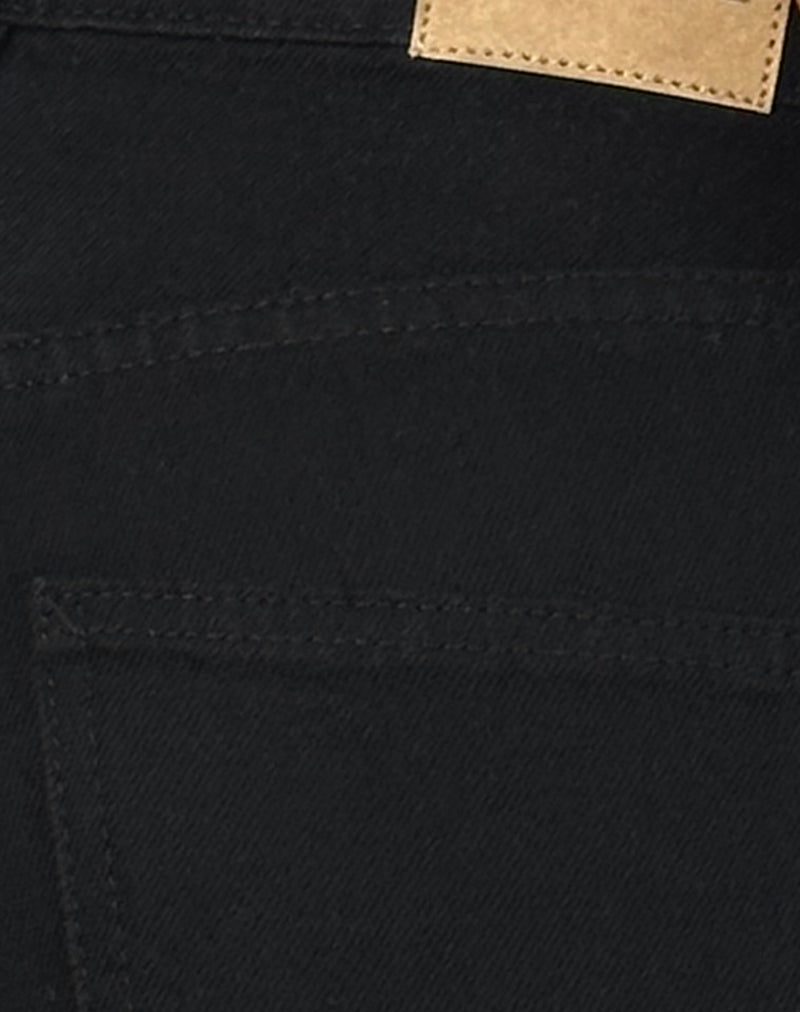 Image of Low Rise Parallel Jeans in Rinse Black