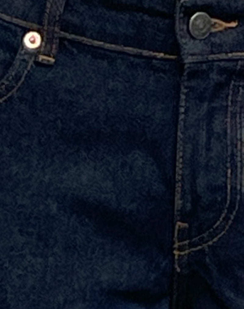 Image of Rigid Low Rise Flare Jeans In Indigo