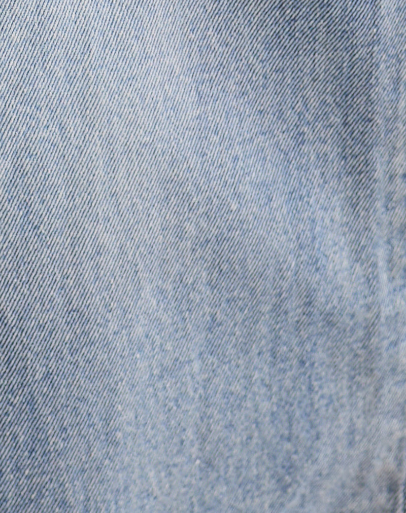 Image of Low Rise Roomy Jeans in Extreme Rip Vintage Blue
