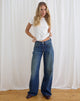 Image of Low Rise Roomy Jeans in Mid Blue Tint