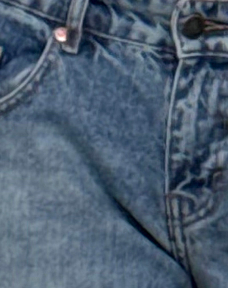 Image of Roomy Extra Wide Low Rise Jeans in Powder Blue