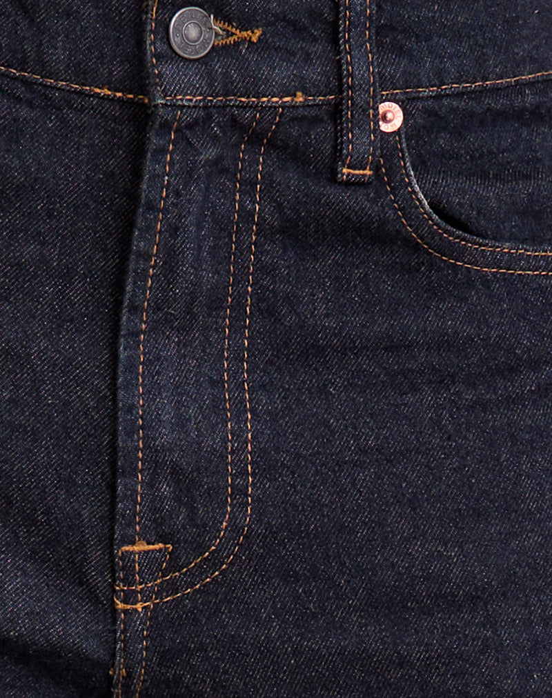 Image of Low Slung Slim Parallel Jeans in Indigo