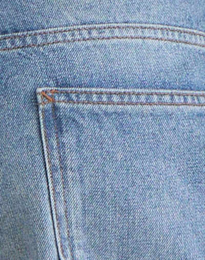 Image of Low Rise Roomy Jeans in Bright Blue Used