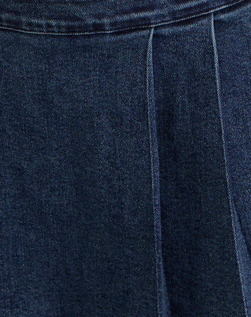 Image of Lupi Micro Skirt in Chambray Vintage Blue