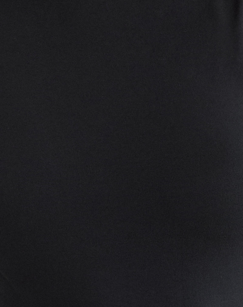 Image of Lysan High Neck Vest Top in Jersey Black