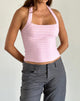 Image of Maggha Halterneck Top in Crinkle Pink