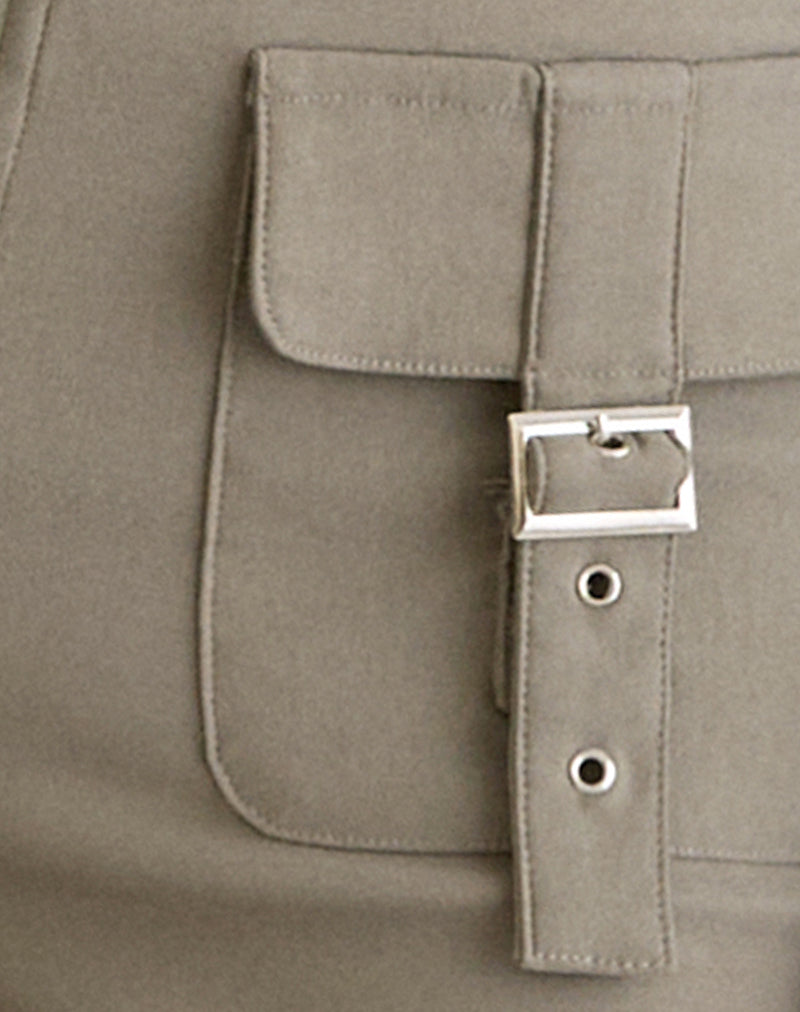 Image of Maite Pocket Trouser in Tailoring Taupe