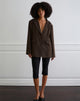 Image of Maiwa Textured Tailoring Blazer in Brown
