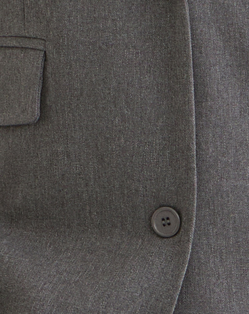 Image of Maiwa Textured Tailoring Blazer in Charcoal