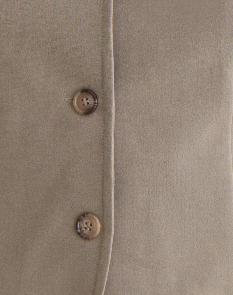 Image of Maorah Blouse in Tailoring Light Taupe
