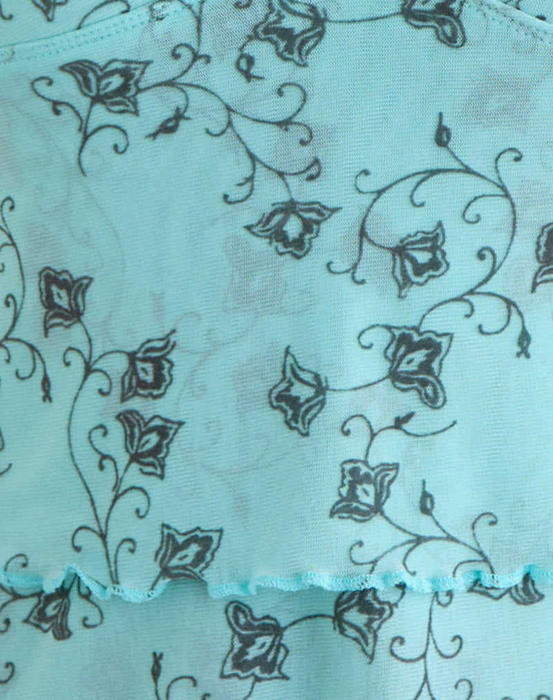 Image of Merida Top in Winding Ivy Blue