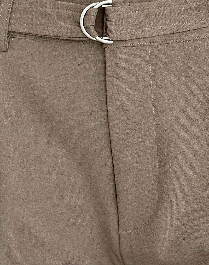 Image of Miluta Short in Tailoring Dark Beige