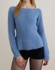 Image of Mizuki Top in Knit Dusty Blue