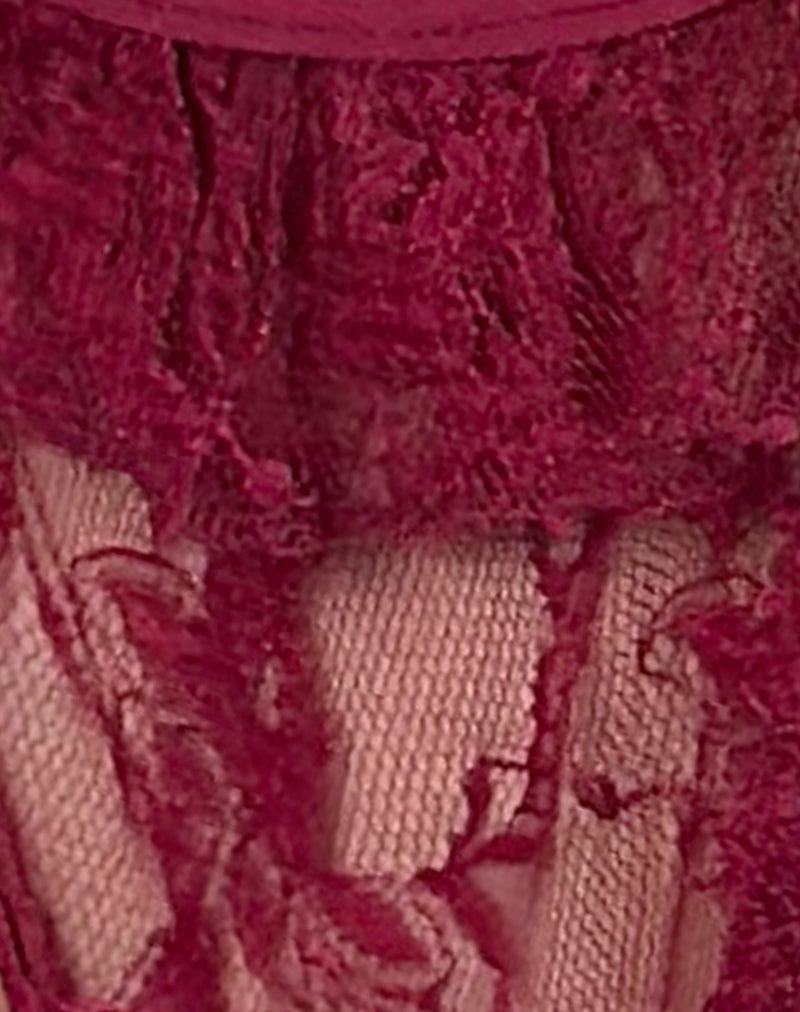 Image of Rani Thong in Lace Burgundy