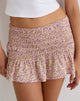 Image of Nalesa Mini Skirt in Flower Fun Lilac Lemon