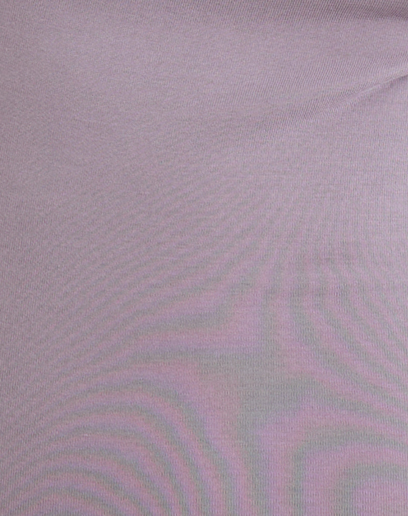 Image of Nali Cowl Knot Top in Cupro Lavender