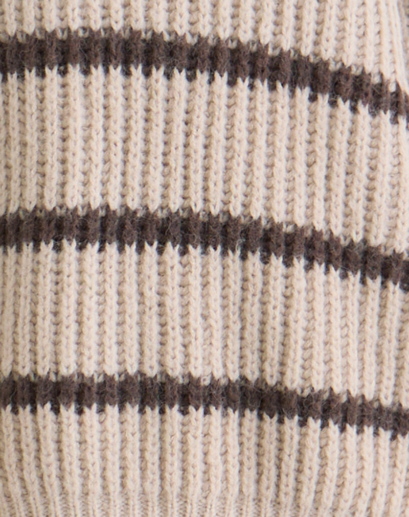 Image of Namirta Jumper in Mono Stripe Oat