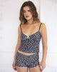 Image of Kichi Shorts in Black Micro Lips Pink