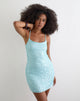 Image of Nataru Mini Dress in Net Sequin Blue