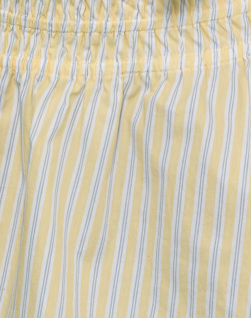 Image of Nelesi Mini Skirt in Candy Stripe Yellow