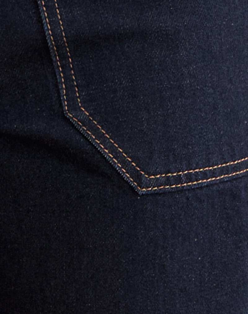 Image of Low Rise Relaxed Cargo Jeans in Indigo