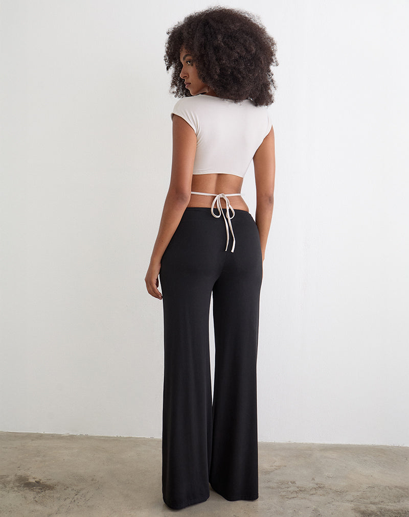 Image of Netan Crossover Top in Cannoli Cream