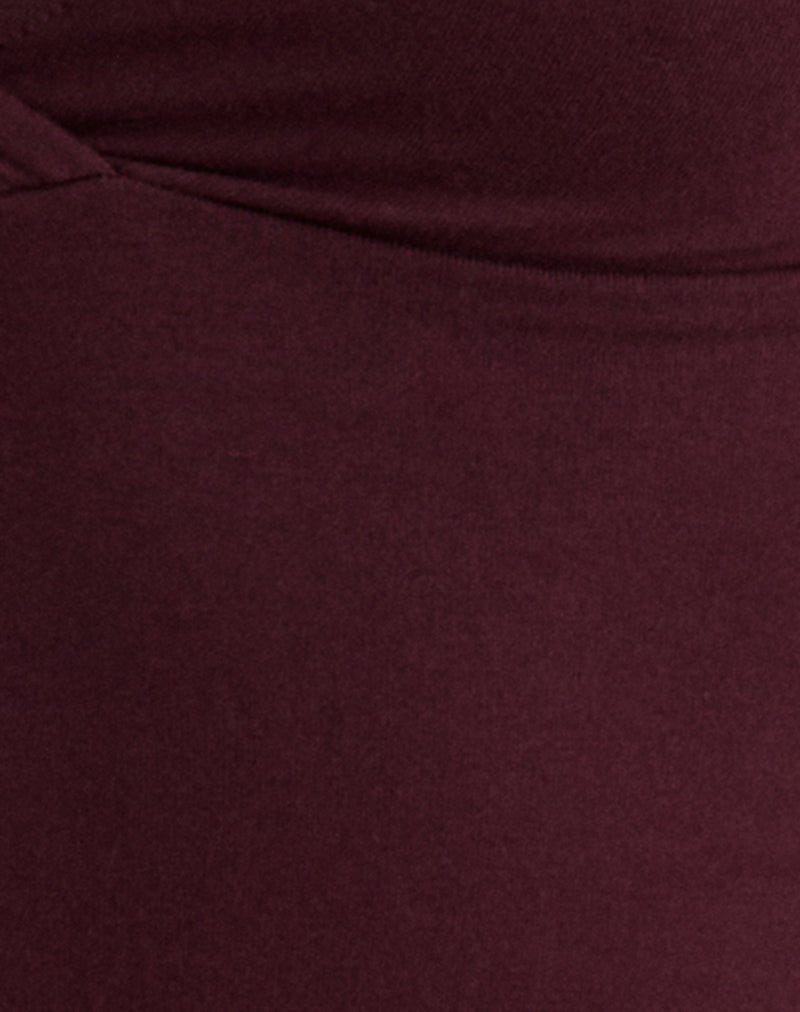 Image of Netan Crossover Top in Dark Plum