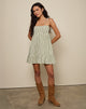 Image of Nikita Mini Dress in Green Check