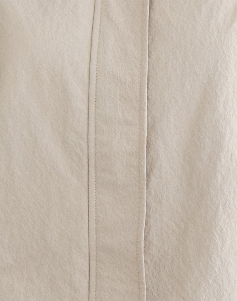 Image of Niorun Zip Jacket in Nylon Light Taupe