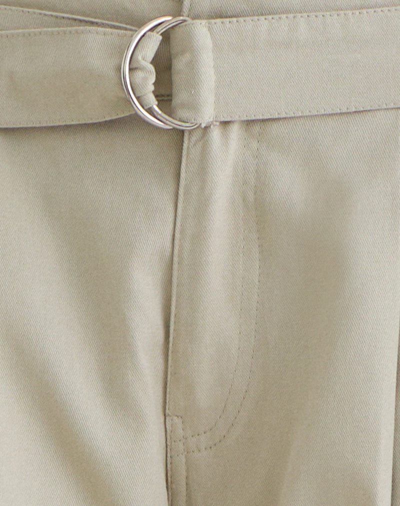 Image of Niso Utility Short in Cotton Twill Latte