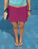 Image of Niyani Mini Skirt in Fuschia with Hot Pink Trim