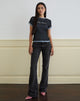 Image of Noburia Top in Black Blue Guilty Pleasure Hot Fix